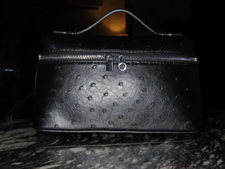 Black Small Purse — Negro, vista frontal