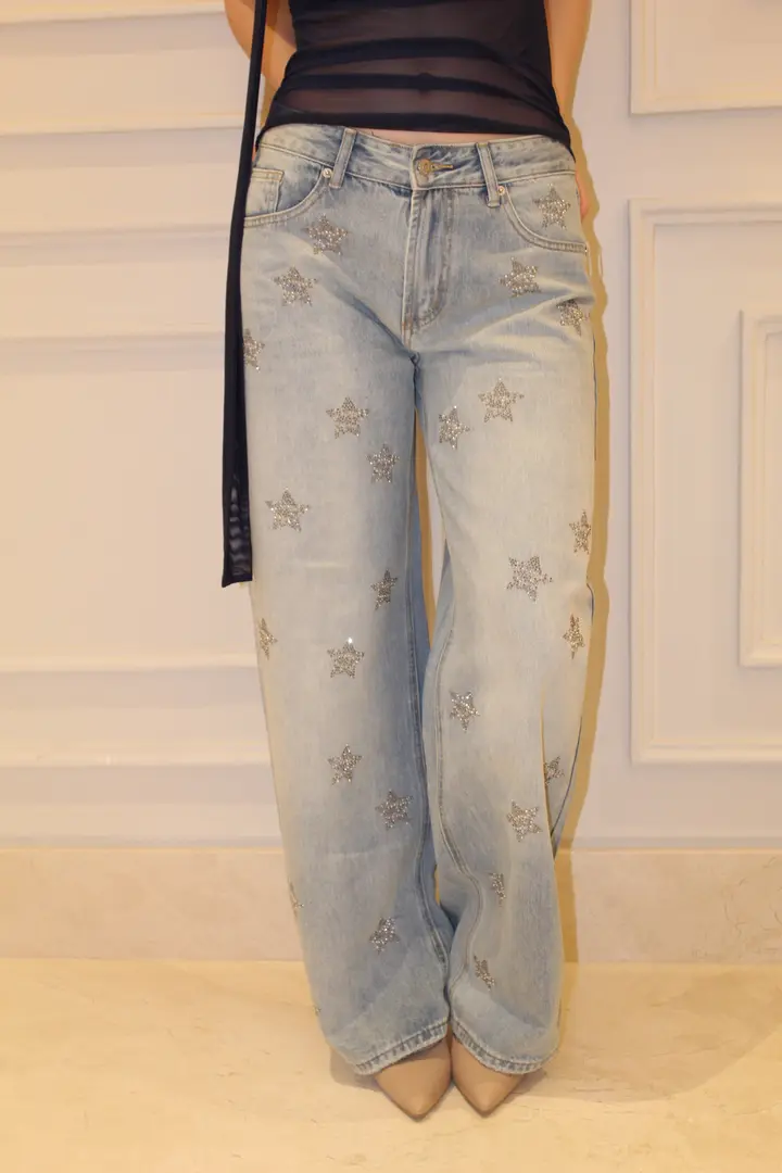 Shooting Stars Jeans — Denim, vista frontal